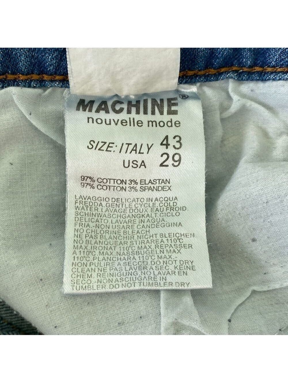 MACHINE Skinny Jeans Medium Blue Size 7 - Picture 10 of 10